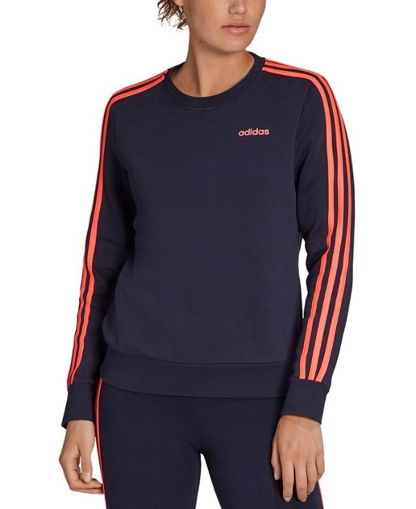Women's Essentials 3-Stripe Fleece Sweatshirt
