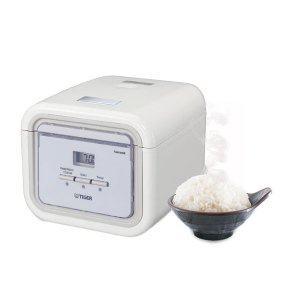 日本TIGER虎牌 4合1微电脑电饭煲 静谧白 3杯米