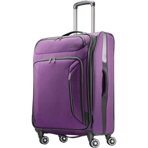 25" Zoom Spinner Expandable Suitcase Luggage, Purple