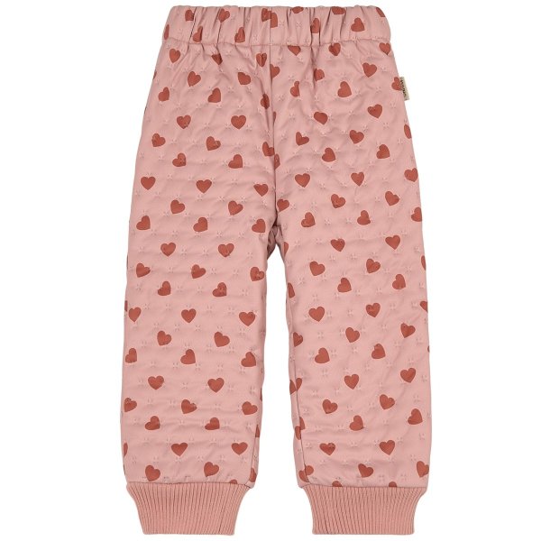 Odense Heart Printed Thermo Pants Woody Rose | AlexandAlexa