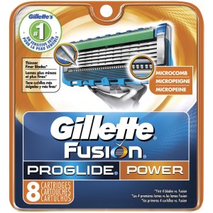 Gillette Fusion Proglide Power Razor Blade Refills for Men, 8 Count
