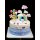 14pcs Balloon Design Birthday Cake Topper, Cute Cake Decoration For Birthday Party