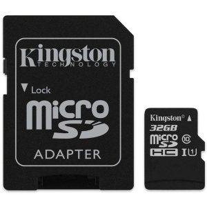 Kingston Canvas 32GB microSDHC Class 10 microSD Memory Card