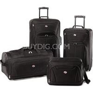 American Tourister Fieldbrook II Four-Piece Luggage Set (Black) 56444-1041