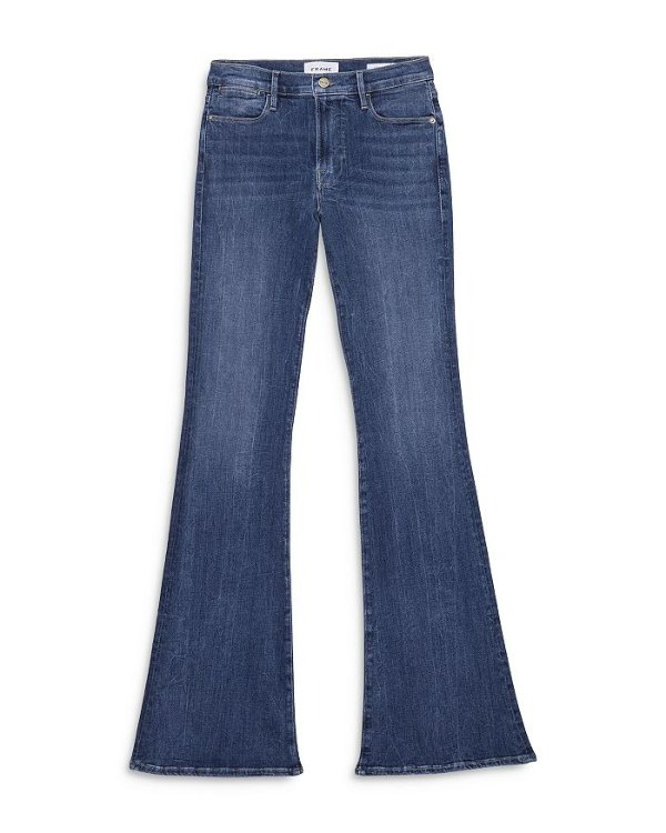 Le High Rise Flare Jeans in Ashton