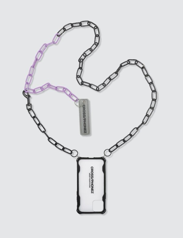 CROSS/PHONEZ Crossphone Black And Purple Chain iPhone Case