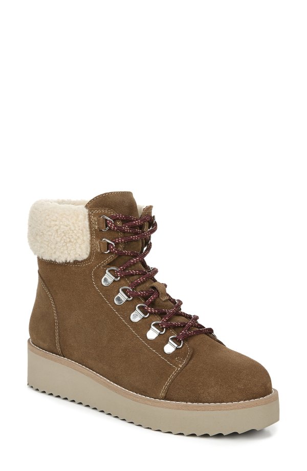 Franc Hiking Boot with Faux Shearling Trim
