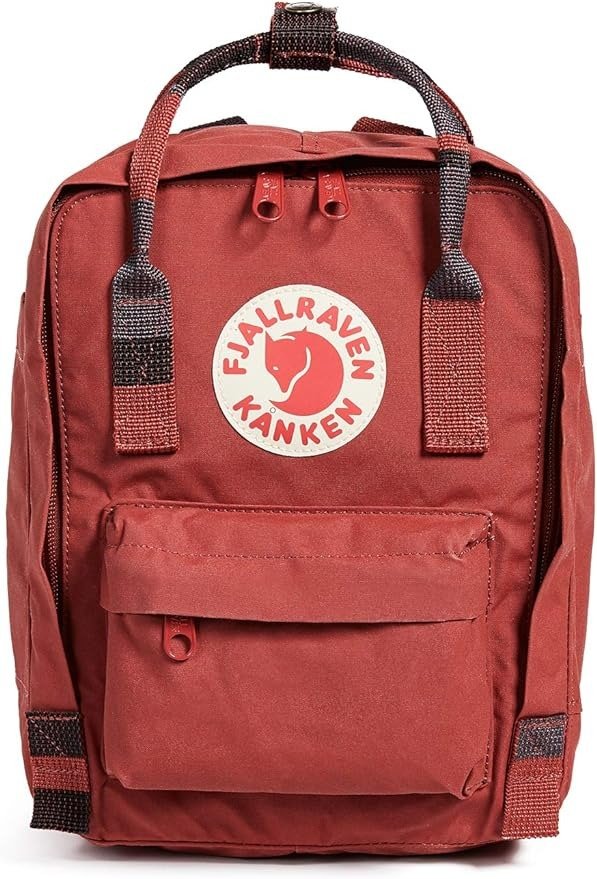 Women's Kanken Mini Backpack, Deep Red/Random Blocked, One Size