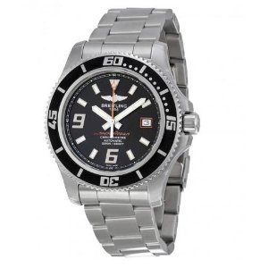 Breitling Superocean 44 Black Dial Stainless Steel Men's Watch A1739102-BA80SS (Dealmoon Exclusive)
