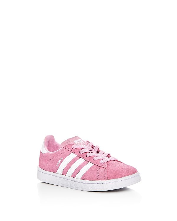 Girls' Campus Suede Lace Up Sneakers - Walker, Toddler