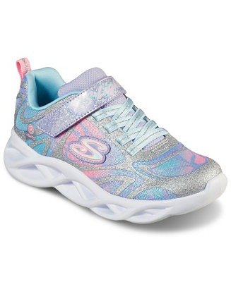 Little Girls S - Lights Twist Brights - Dazzle Flash Slip-on Casual Sneakers from Finish Line