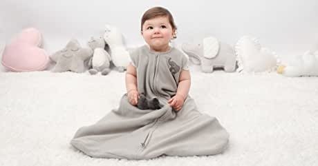Sleepsack 100% Cotton Wearable Blanket, Baby Blue, X-Large