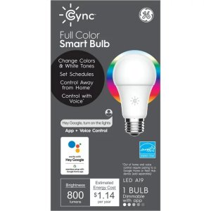 GE CYNC 智能彩色LED灯泡