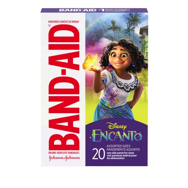 Brand Bandages for Kids, Encanto Characters, Assorted Sizes, 20 Ct