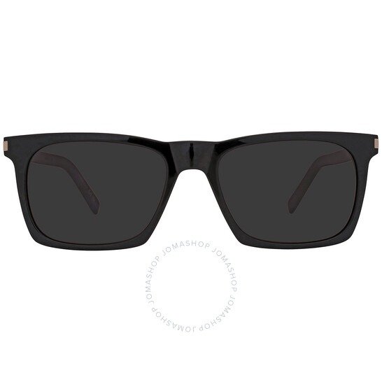 Black Rectangular Unisex Sunglasses