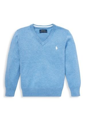 Ralph Lauren - Little Boy's & Boy's Cotton V-Neck Sweater