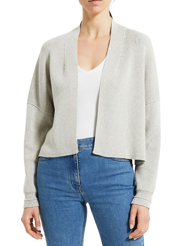 Otto Cropped Ribbed Cardigan