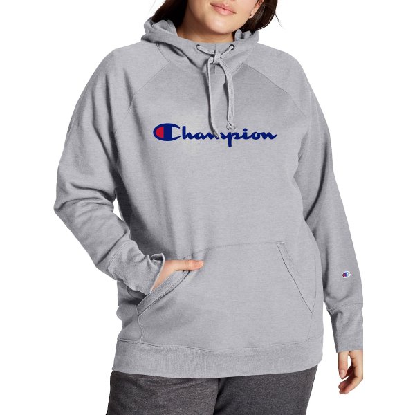 Women's Plus Size Powerblend Logo Graphic Hoodie
