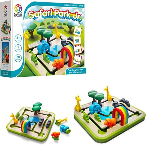 Safari Park Jr. Preschool Puzzle Game with 60 Challenges for Ages 3 and Up
