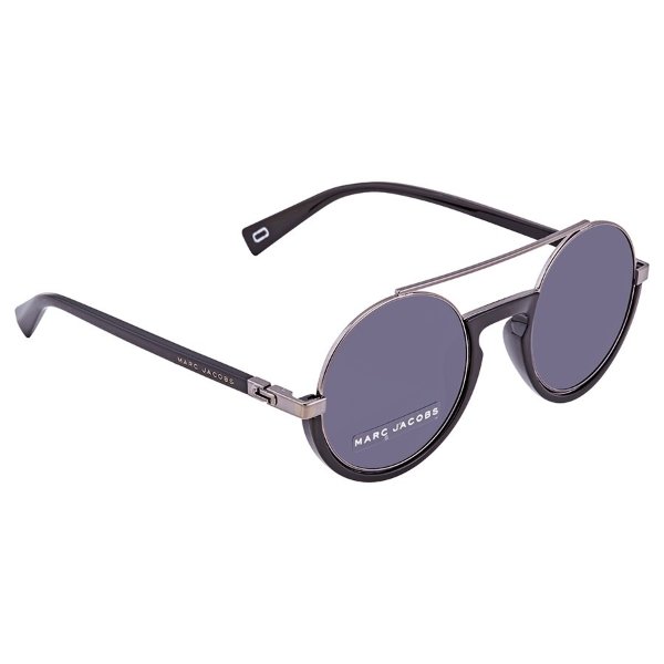 Grey Blue Round Unisex Sunglasses MARC217S080750
