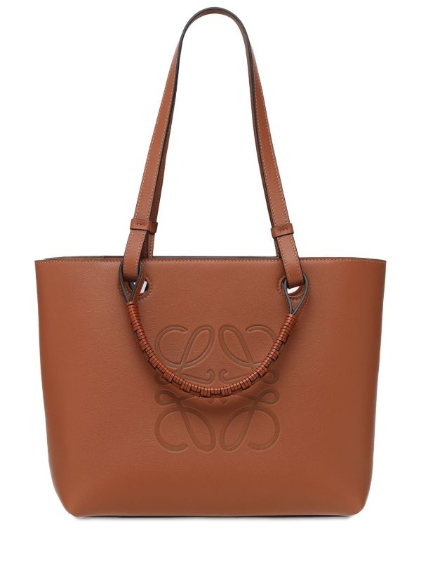 ANAGRAM LEATHER SMALL TOTE BAG