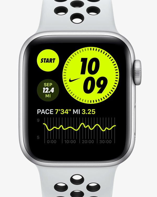 Watch Nike Series 6 (GPS) with Nike Sport Band40mm Silver Aluminum Case