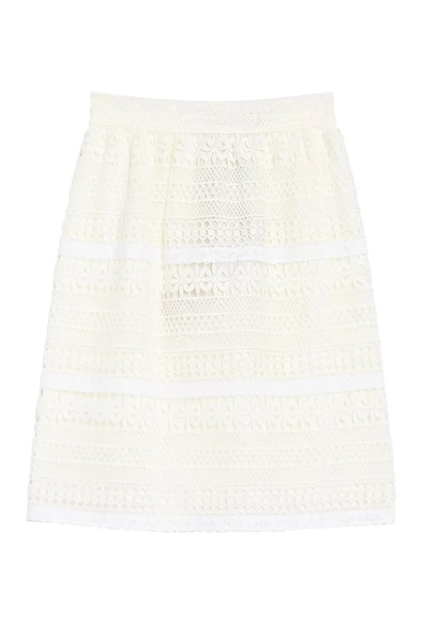 Aronia Abizt Crochet Lace Skirt