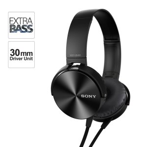 Sony MDRXB450超重低音 线控麦头戴式耳机