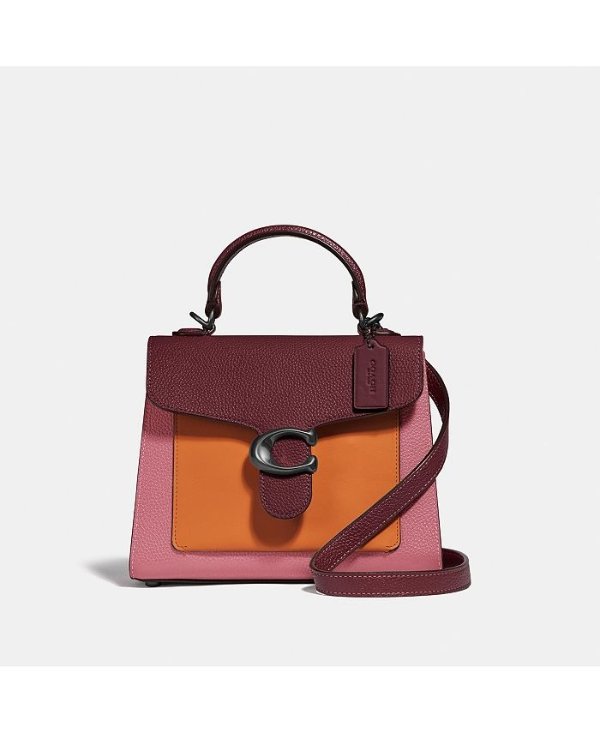 Tabby Top Handle 20 In Colorblock Leather