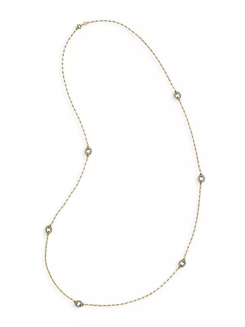Roxanne 18K-Gold-Plated & Glass Crystal Necklace