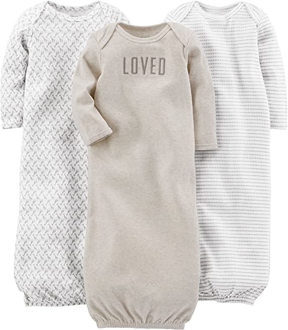 Joys by Carter's Baby 3-Pack Cotton Sleeper Gown