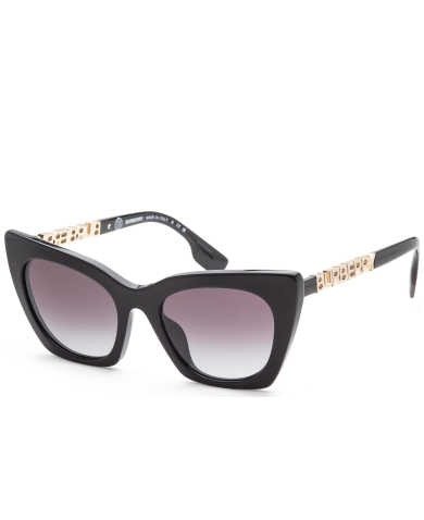 Burberry Women's Black Cat-Eye Sunglasses SKU: BE4372U-30018G-52 UPC: 8056597726832