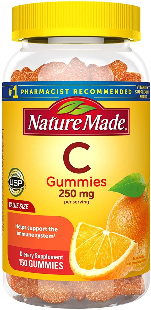 Vitamin C Gummies 250 mg, 150 Count