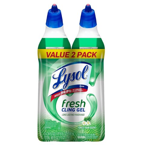 Lysol Toilet Bowl Cleaner Gel, 24oz (Pack of 2)