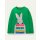 Zip Detail T-shirt - Green Pepper Bunny | Boden US