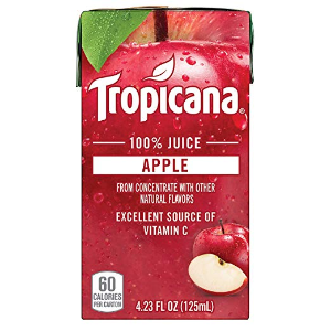 Tropicana 100% Juice Box, Apple Juice, 4.23oz, 44 Count