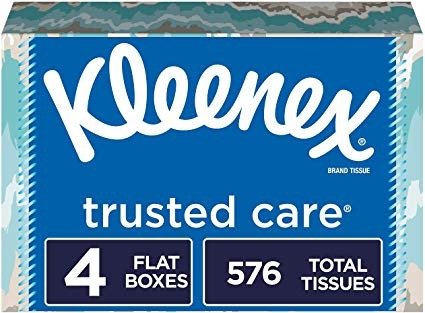Trusted Care Everyday Facial Tissues, 144 Tissues per Box