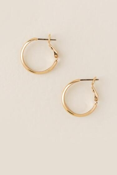 Eda Small Gold Hoop Earrings - francesca's