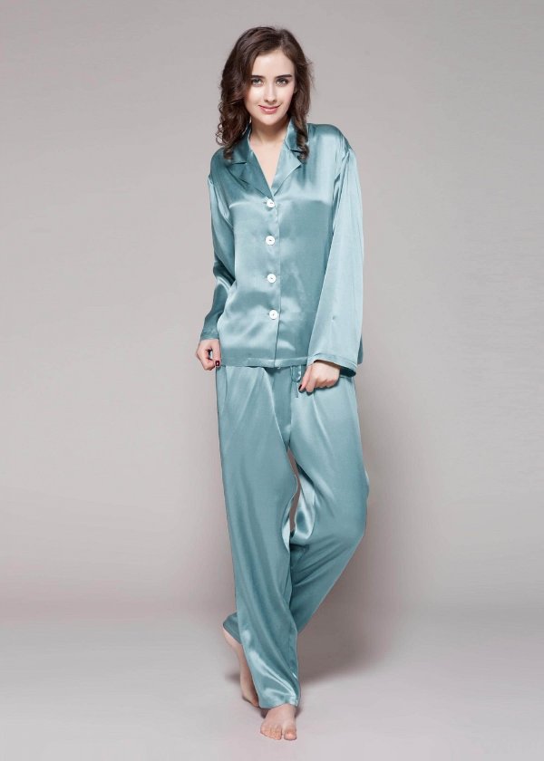 22 Momme Long Classic Silk Pajama Set