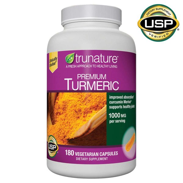 Premium Turmeric 1,000 mg., 180 Vegetarian Capsules