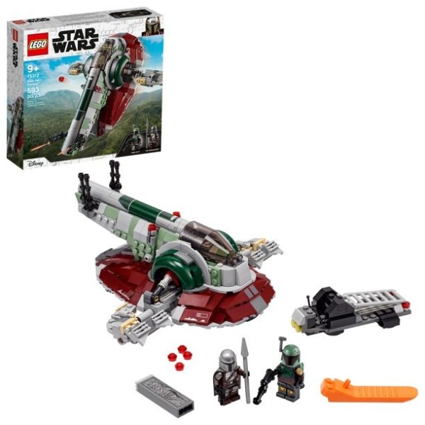 Star Wars Boba Fett's Starship 75312 Building Toy; Awesome Gift Idea for Kids (593 Pieces)