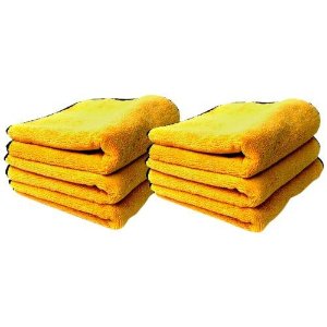 Chemical Guys  Professional Grade Premium Microfiber Towel, Gold, Pack of 6