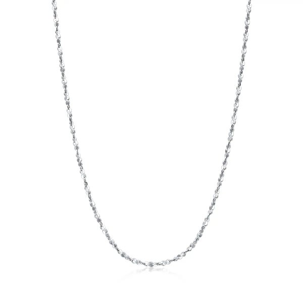 Machinery Chain 18K White Gold Necklace - 03817N | Chow Sang Sang Jewellery