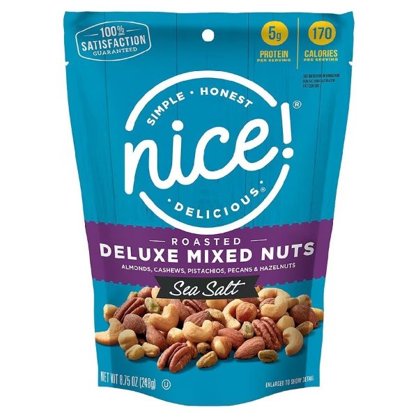 Roasted & Salted Deluxe Mixed Nuts Sea Salt8.75oz