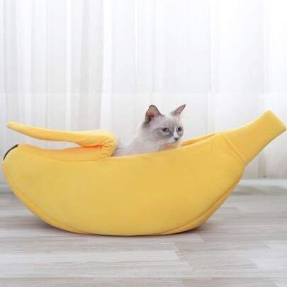 1pc Banana Design Pet Bed