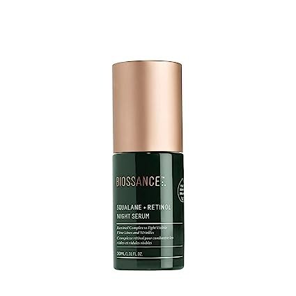Squalane + Retinol Serum. Encapsulated Time-Release Retinol to Reduce Fine, Lines, Wrinkles, Discoloration and Texture. Cell Turnover with Minimal Irritation (1.01 fl oz)