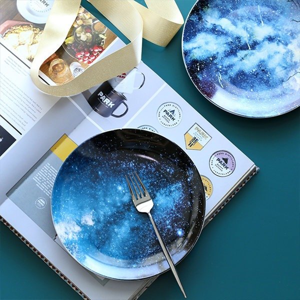 Starry Sky Ceramic Plate from Apollo Box