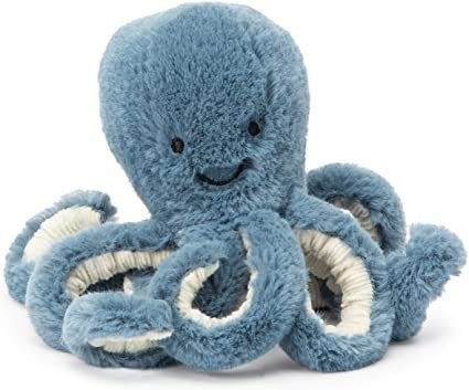 Jellycat Storm Octopus Stuffed Animal, Baby 7 inches