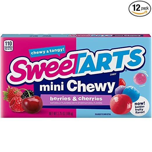 Mini Chewy Candy, Berry, 3.75 oz (Pack of 12)
