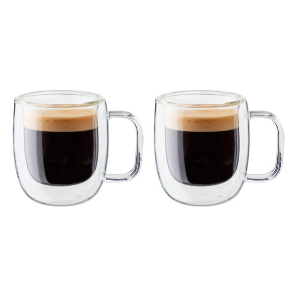 Sorrento Plus 2-Piece Double Wall Glass Espresso Mug Set